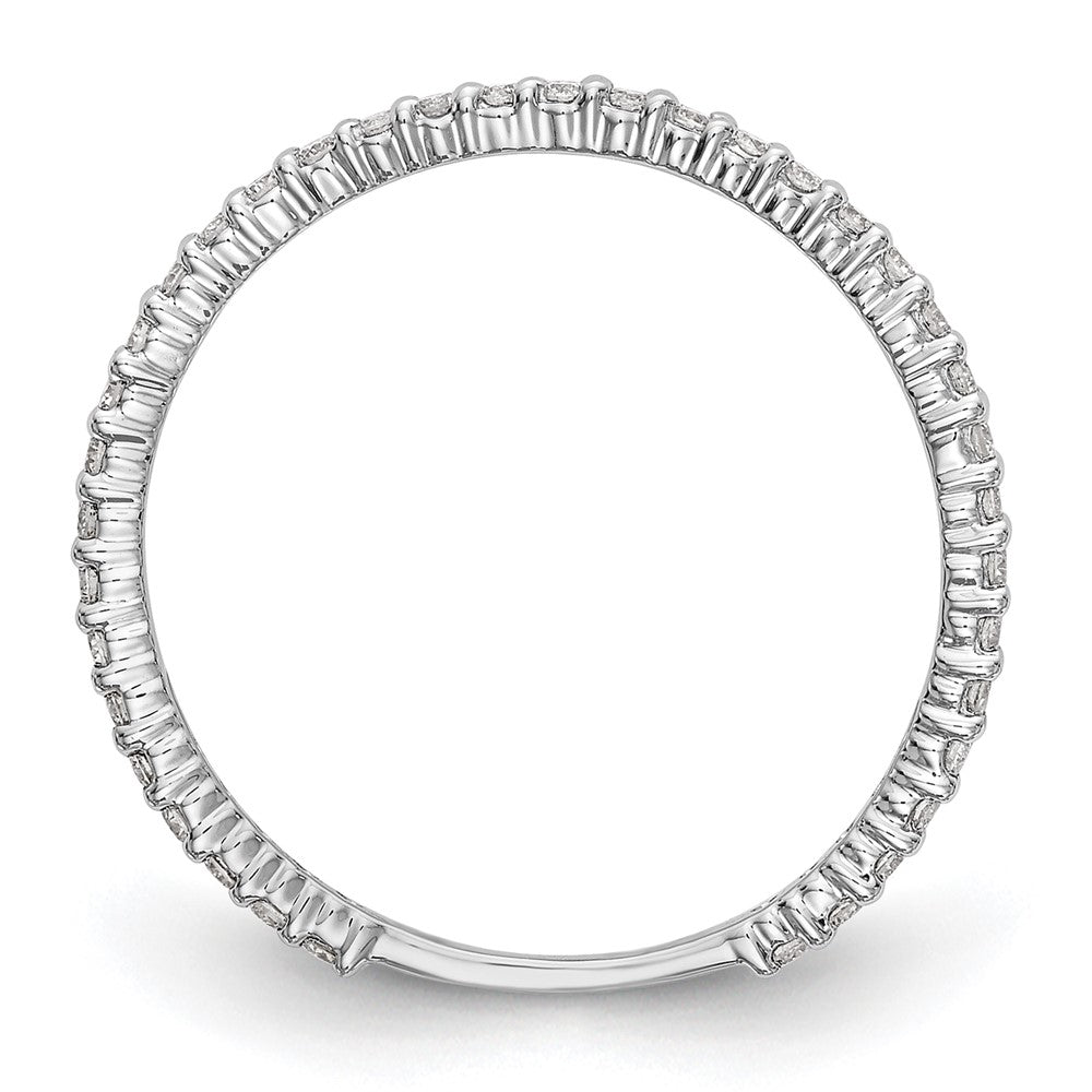 14K Weißgold Ehering mit natürlichen Diamanten
