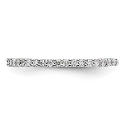 14K Weißgold Ring mit im Labor gezüchteten Diamanten, VS/SI+ G+