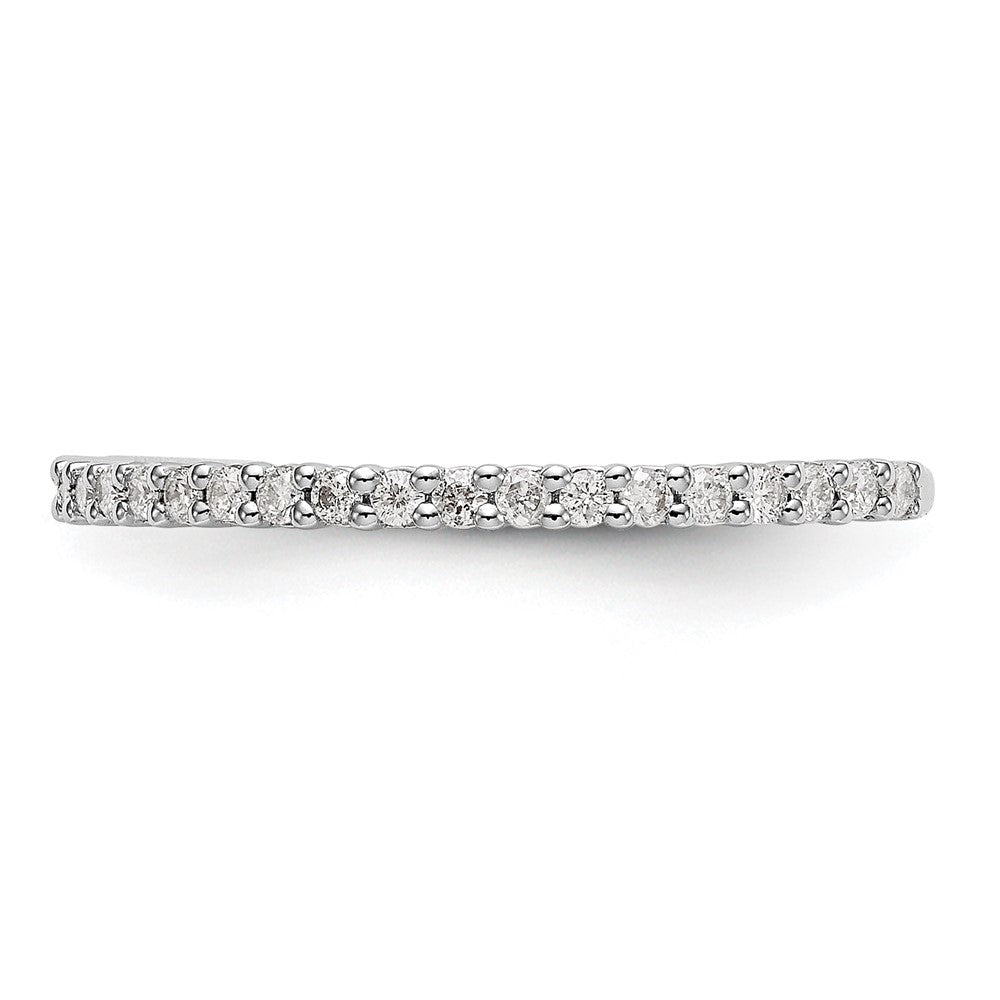 14K Weißgold Ehering mit natürlichen Diamanten