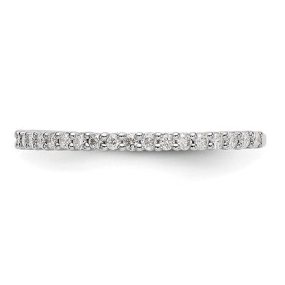 14K Weißgold Ehering mit natürlichen Diamanten