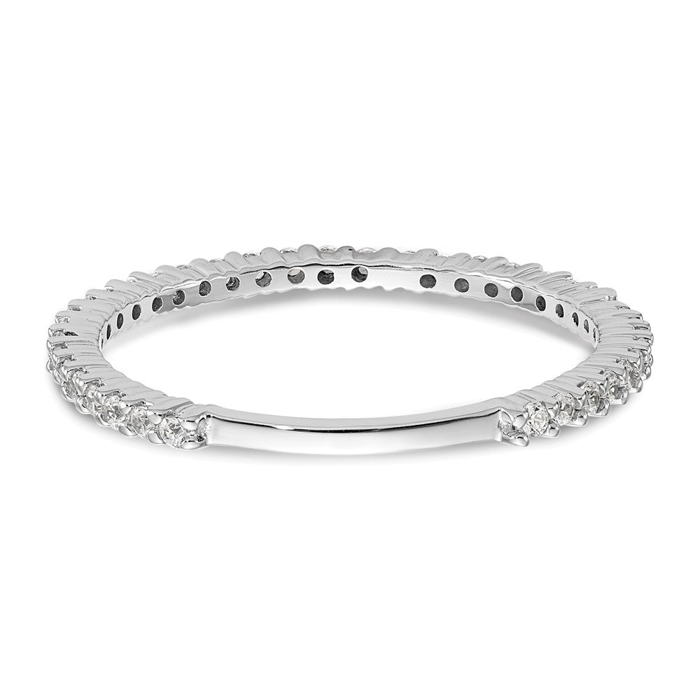 14K Weißgold Ehering mit natürlichen Diamanten