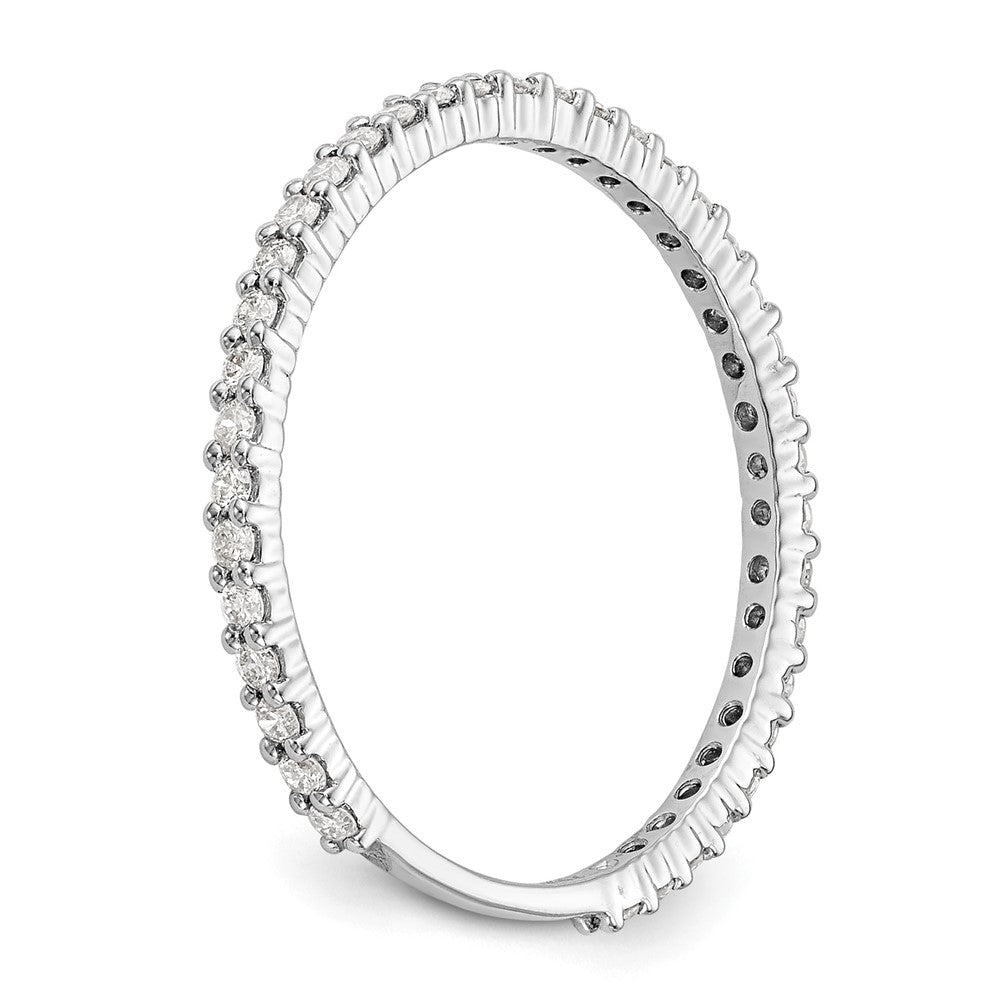14K Weißgold Ring mit im Labor gezüchteten Diamanten, VS/SI+ G+