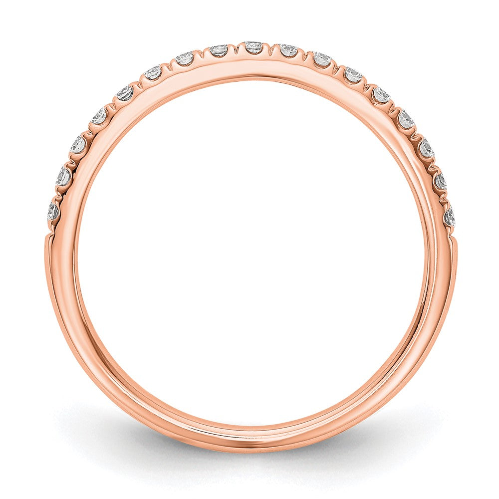 14K Roségold Ring mit echten Diamanten