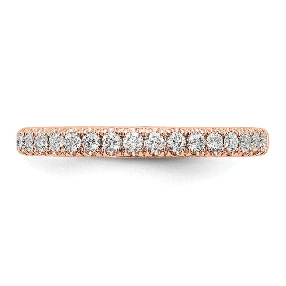 14K Roségold Ring mit echten Diamanten