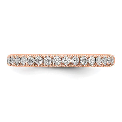 14K Roségold Ring mit echten Diamanten