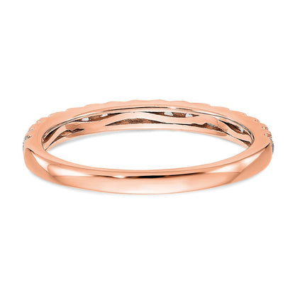14K Roségold Ring mit echten Diamanten