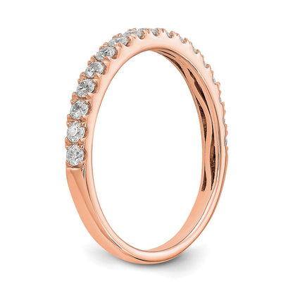 14K Roségold Ring mit echten Diamanten