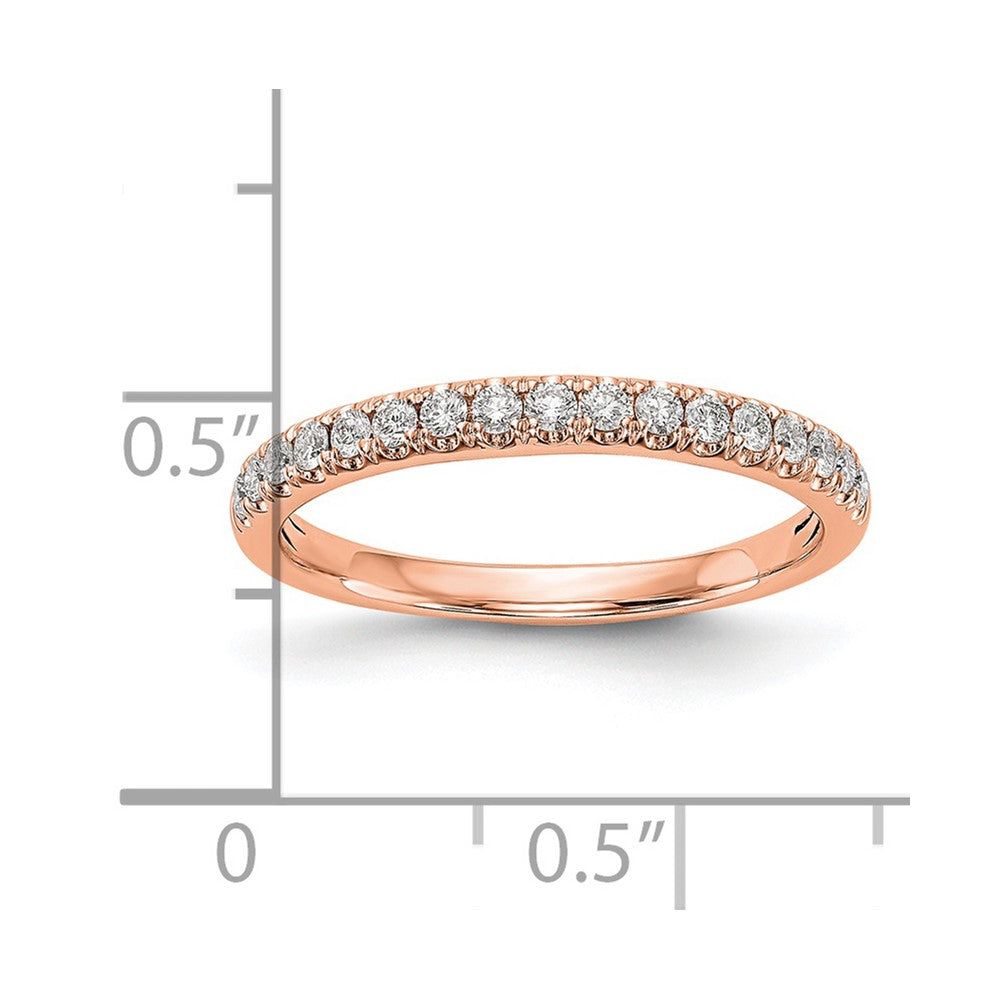 14K Roségold Ring mit echten Diamanten