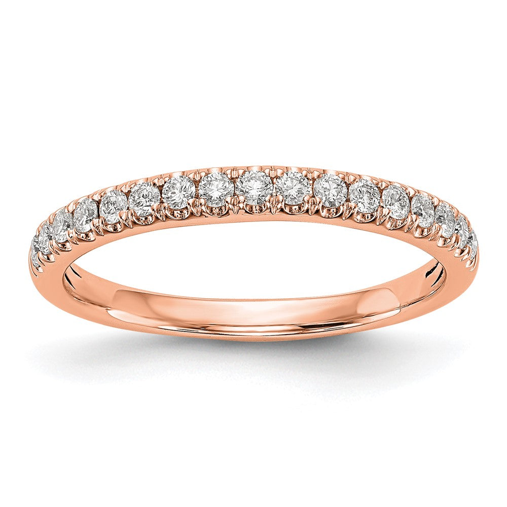 14K Roségold Ring mit echten Diamanten