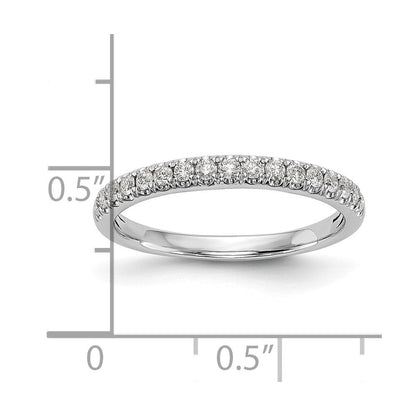 14K Weißgold Ring mit 0,375 ct. im Labor gezüchteten Diamanten VS/SI+ G+