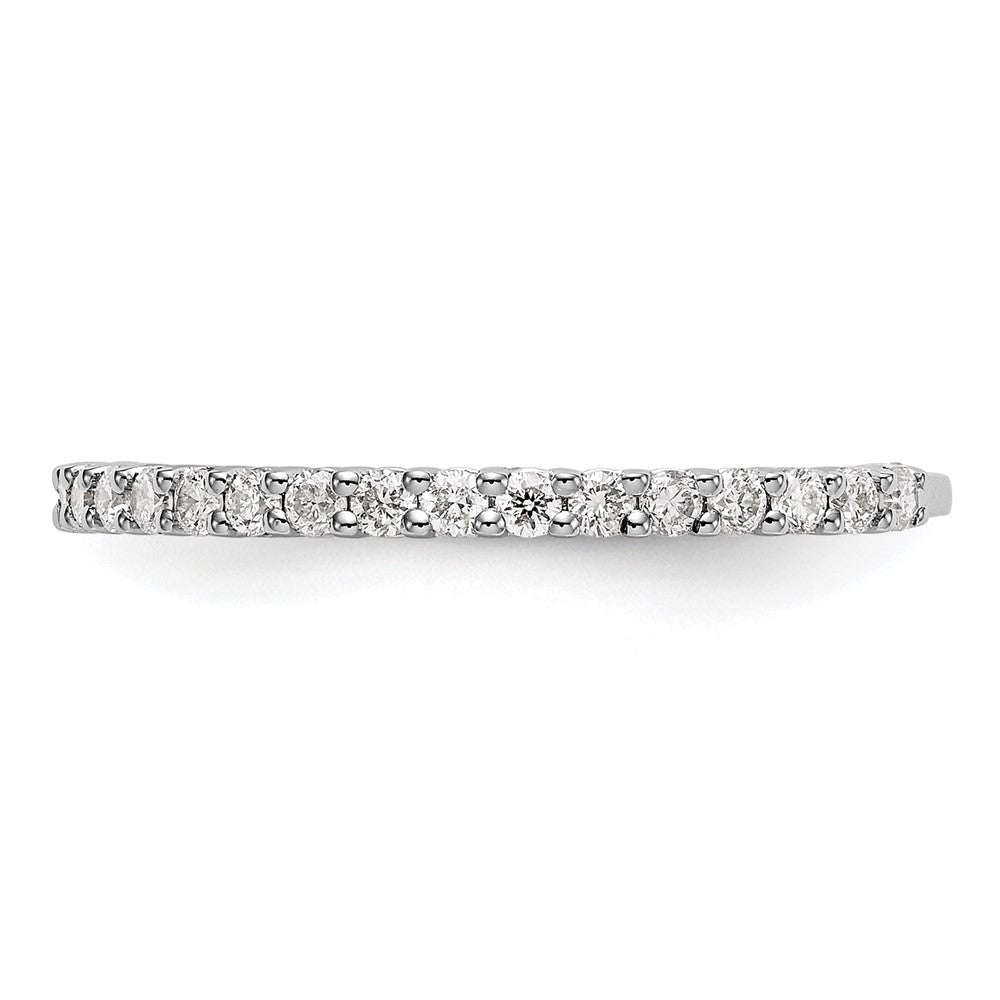 14K Weißgold Ehering mit natürlichen Diamanten