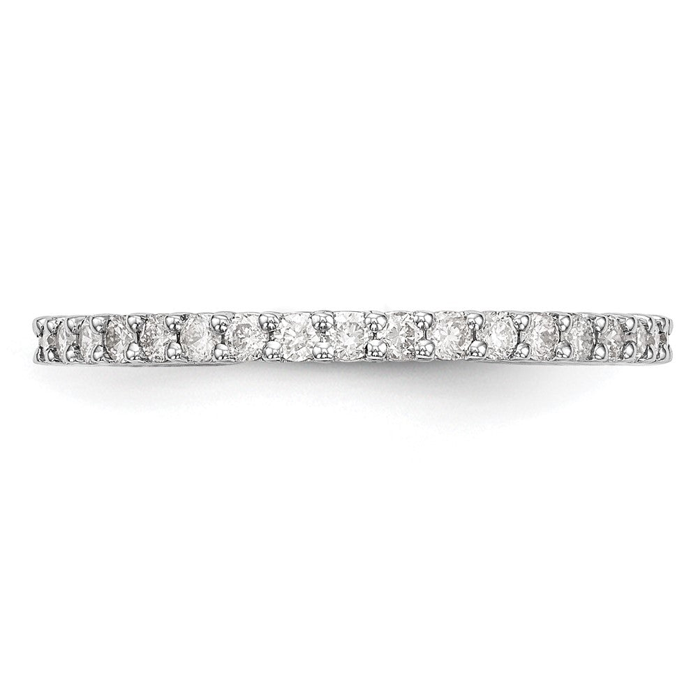 14K Weißgold Ehering mit natürlichen Diamanten
