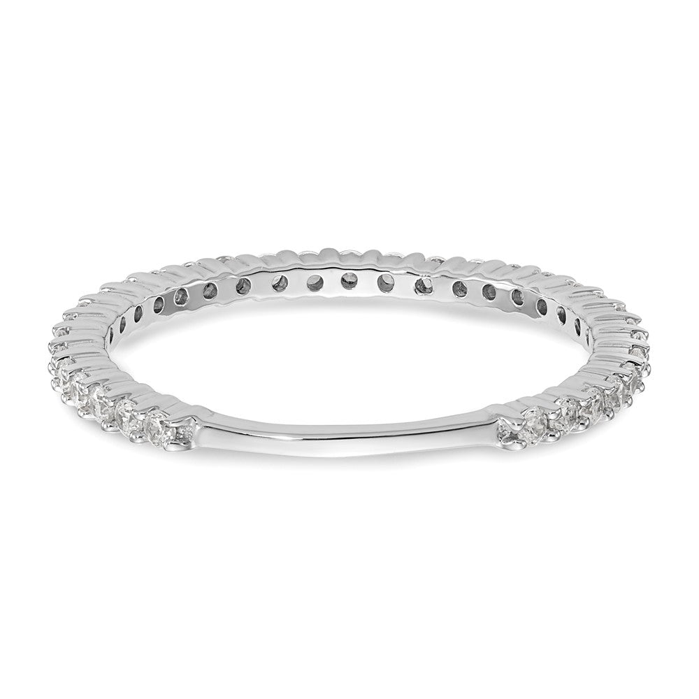 14K Weißgold Ehering mit natürlichen Diamanten