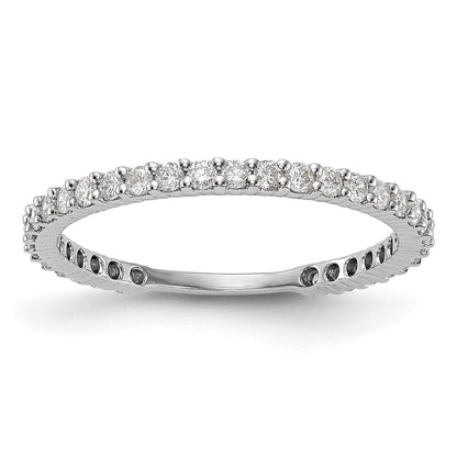 14K Weißgold Ehering mit natürlichen Diamanten