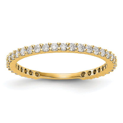 14K Gelbgold Ring mit echten Diamanten