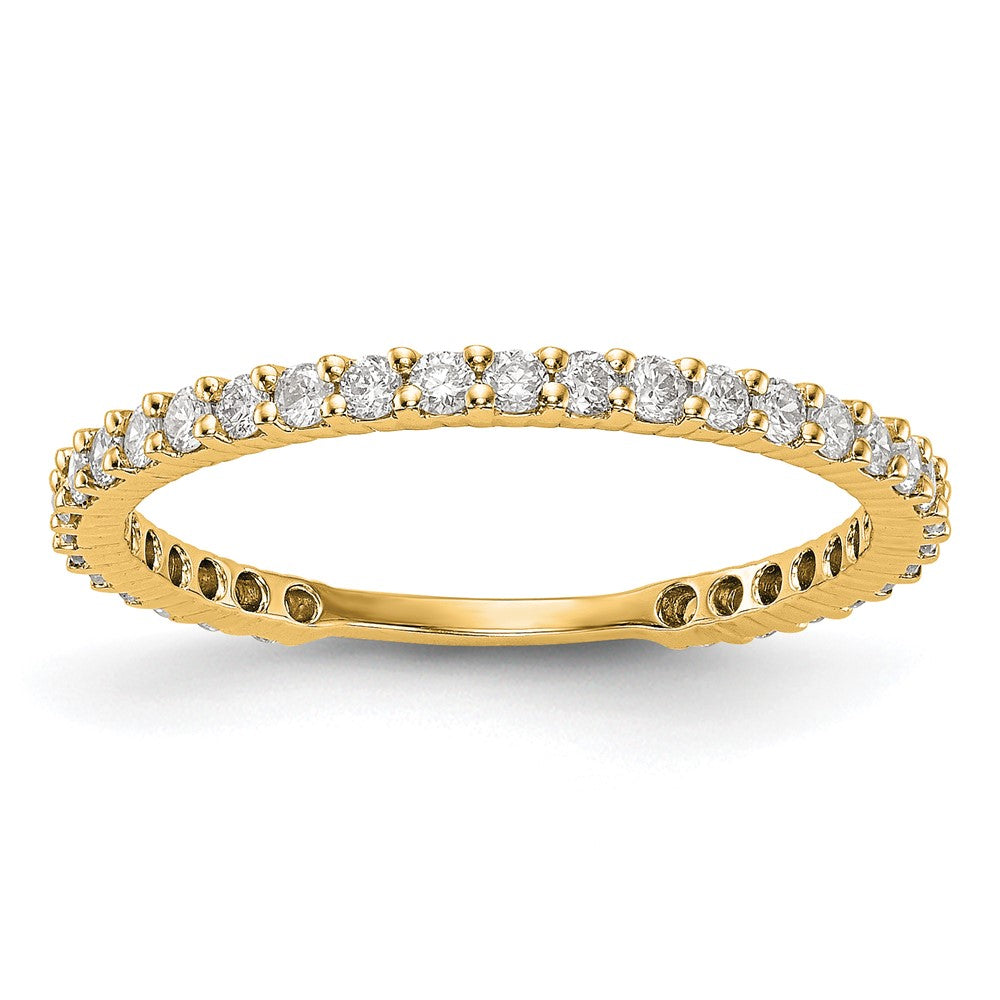 14K Gelbgold Ring mit echten Diamanten