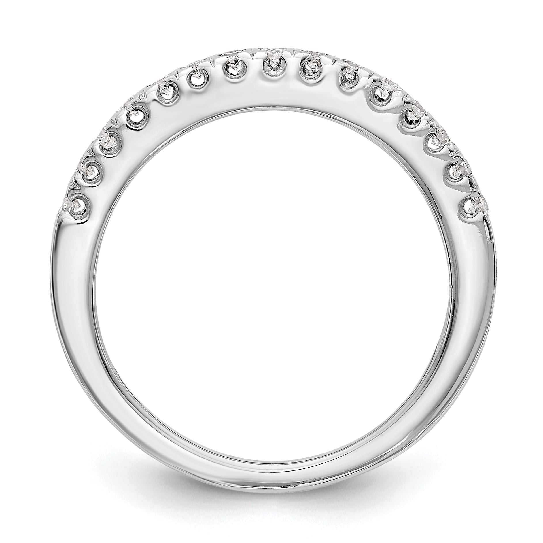 14K Weißgold Diamant Ring