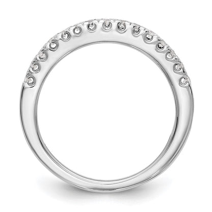 585 Weißgold Ehering mit natürlichen Diamanten