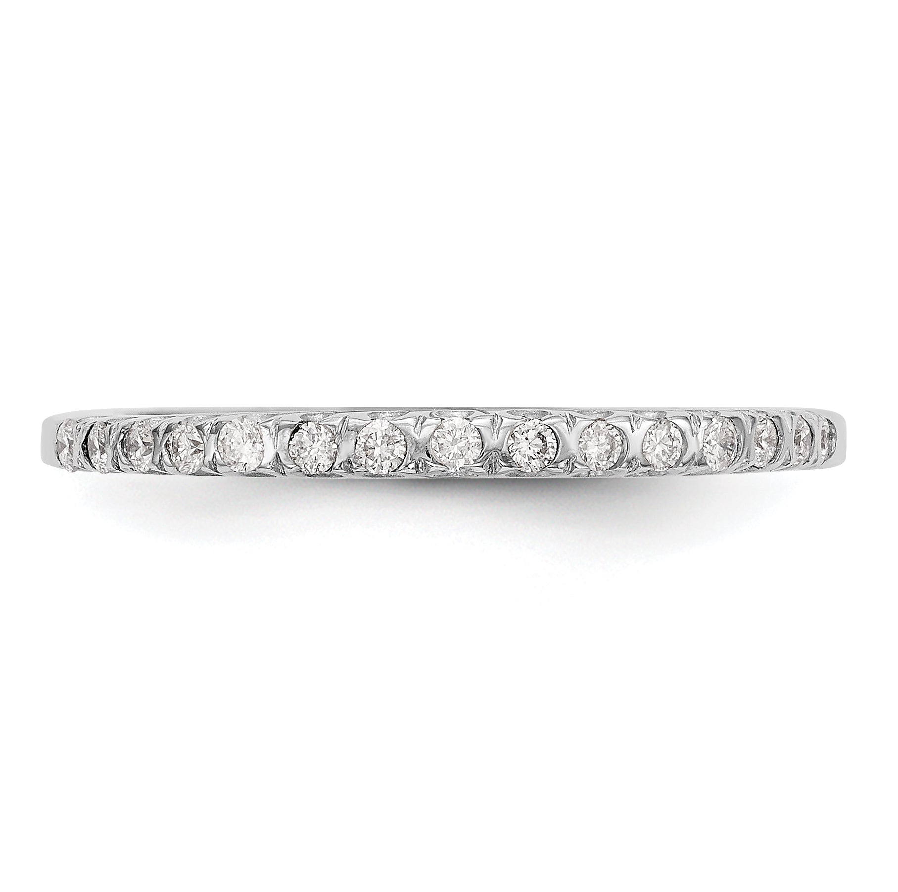 14K Weißgold Diamant Ring