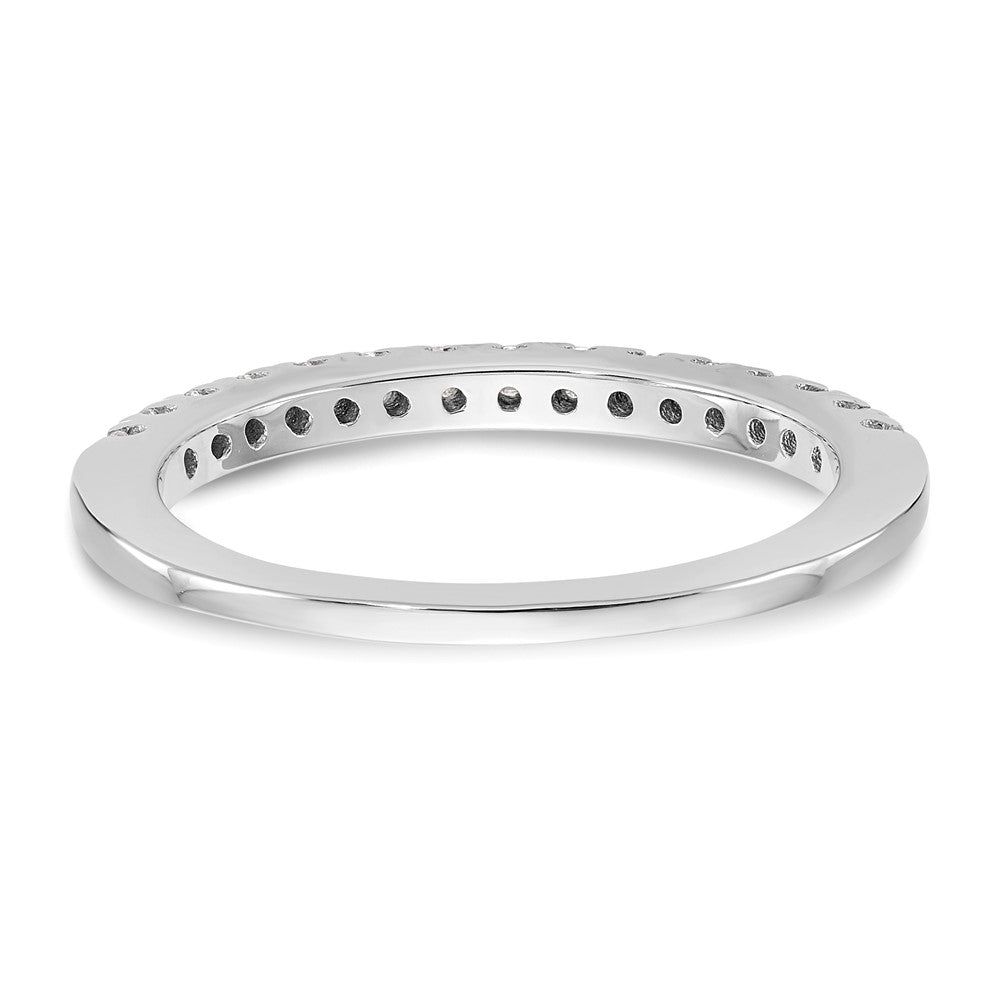 585 Weißgold Ehering mit natürlichen Diamanten