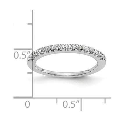 585 Weißgold Ehering mit natürlichen Diamanten