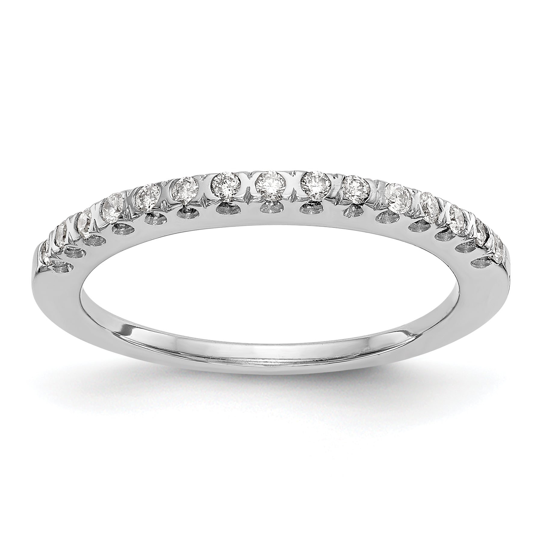 14K Weißgold Diamant Ring