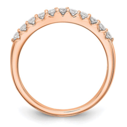 14K Roségold Ring mit 0,33 ct. im Labor gezüchteten Diamanten VS/SI+ G+