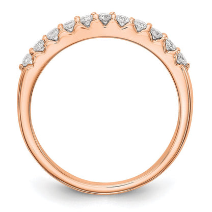 14K Roségold Ring mit echten Diamanten