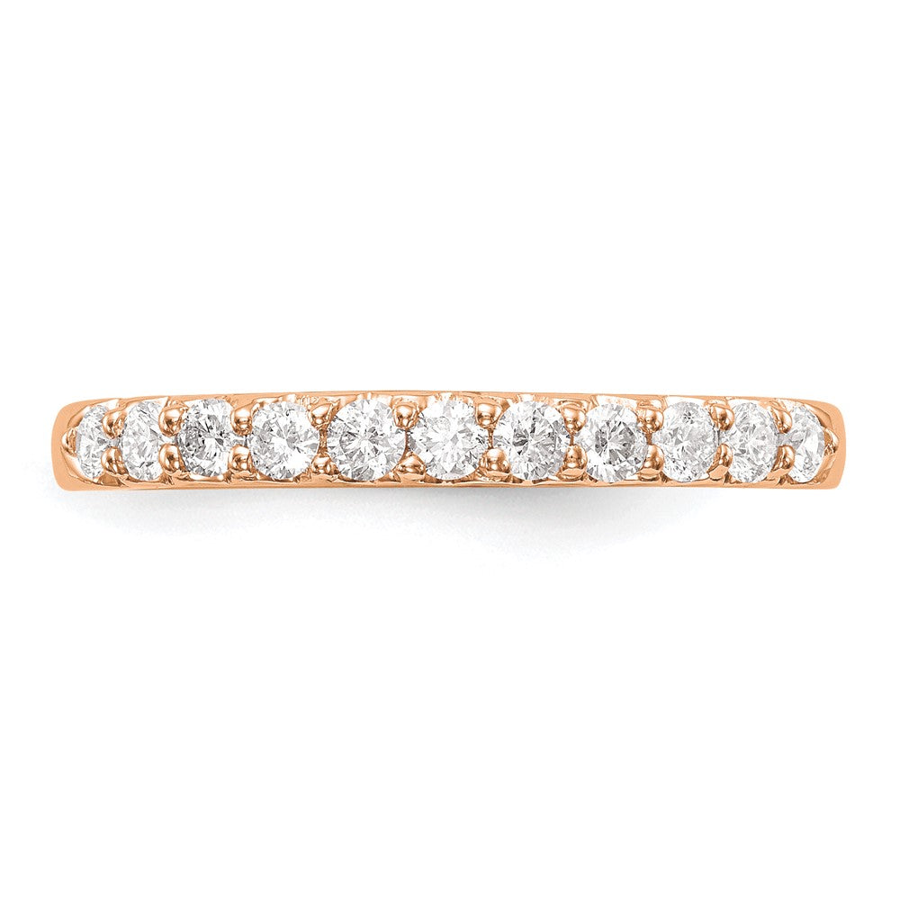 14K Roségold Ring mit echten Diamanten