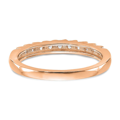 14K Roségold Ring mit 0,33 ct. im Labor gezüchteten Diamanten VS/SI+ G+