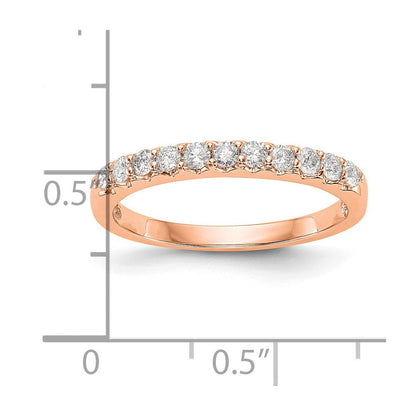 14K Roségold Ring mit echten Diamanten