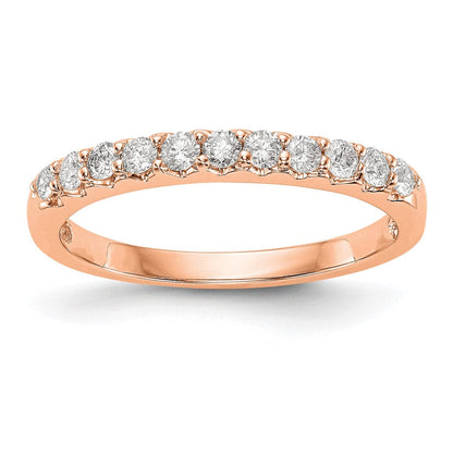 14K Roségold Ring mit echten Diamanten