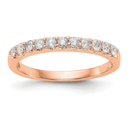 14K Roségold Ring mit echten Diamanten