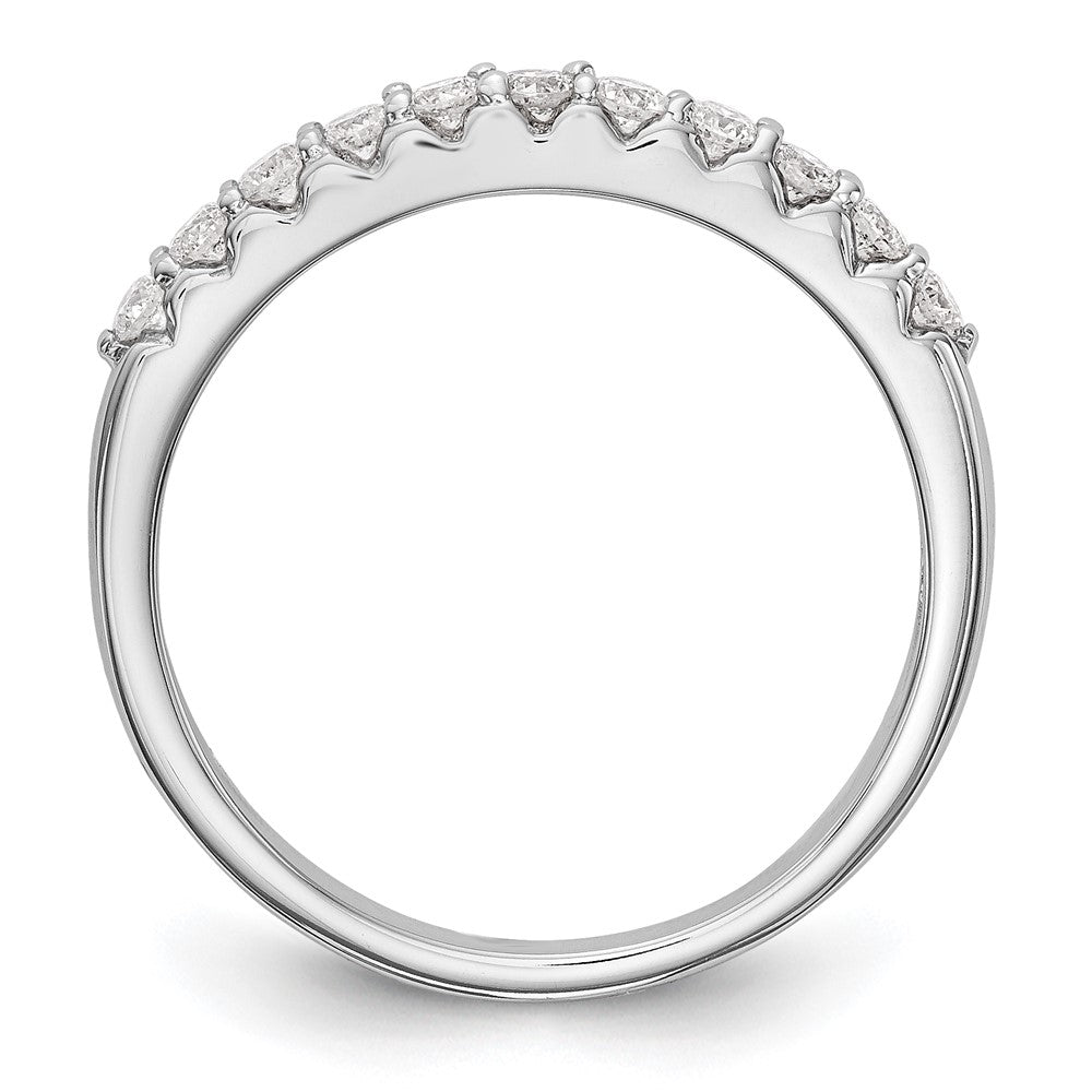 14K Weißgold Ehering mit natürlichen Diamanten