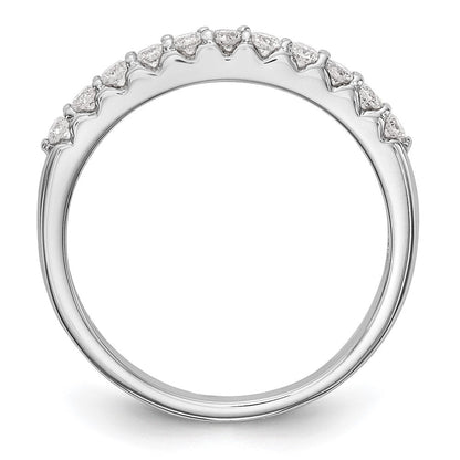 14K Weißgold Ehering mit natürlichen Diamanten