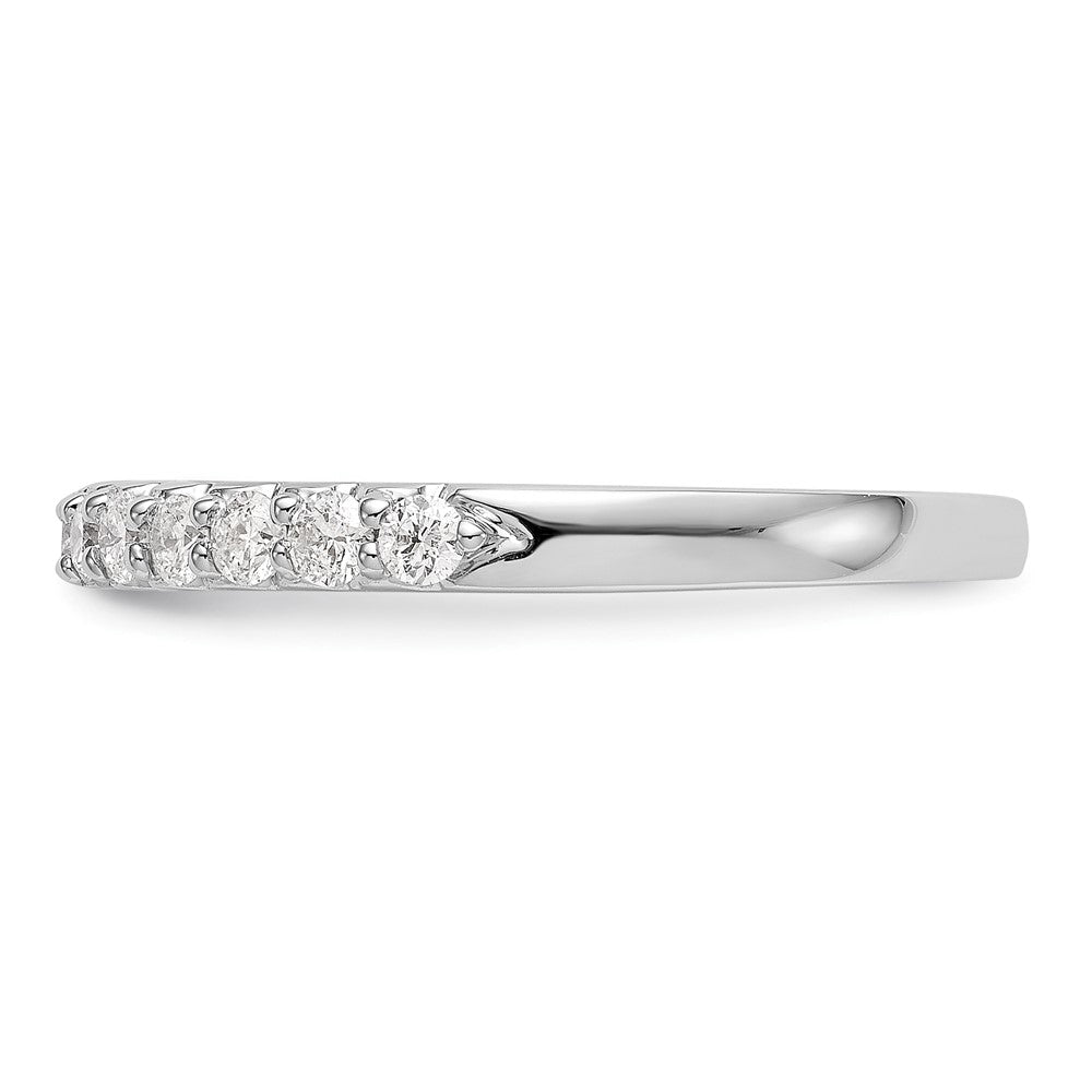 14K Weißgold Ehering mit natürlichen Diamanten