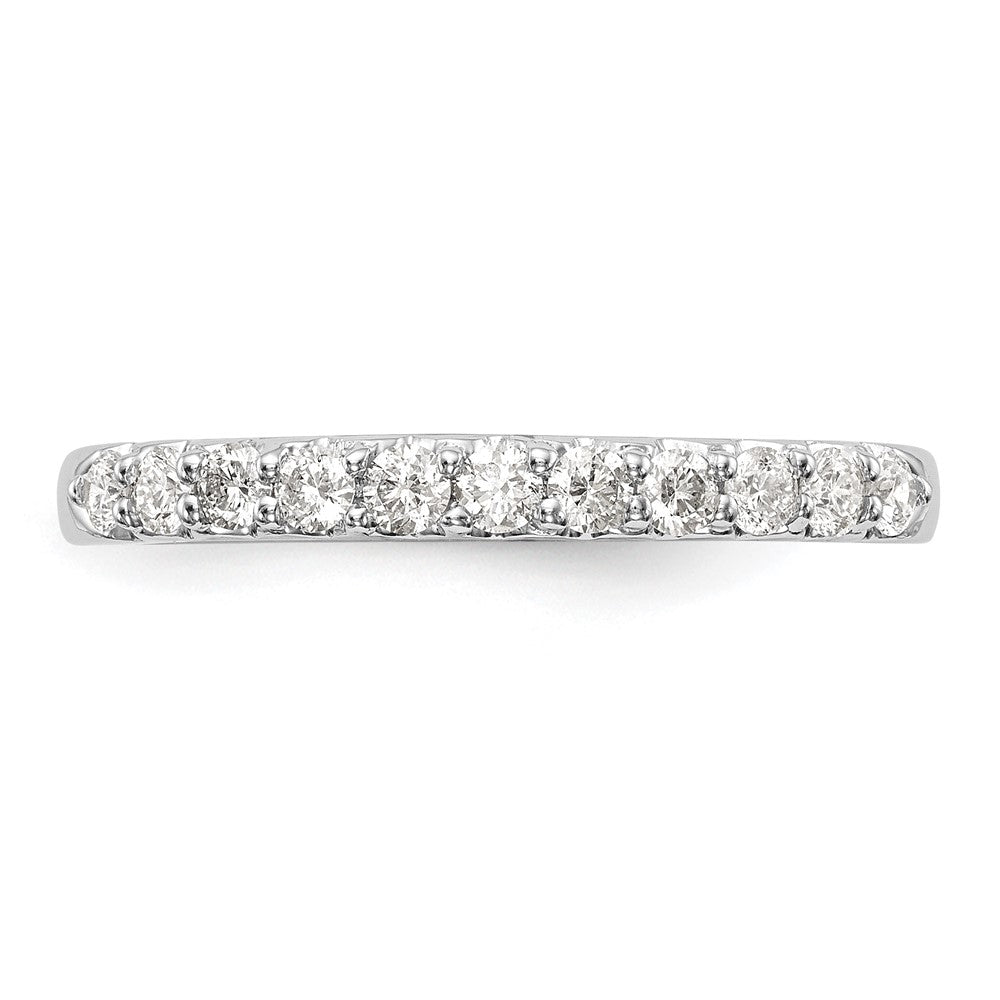14K Weißgold Ehering mit natürlichen Diamanten