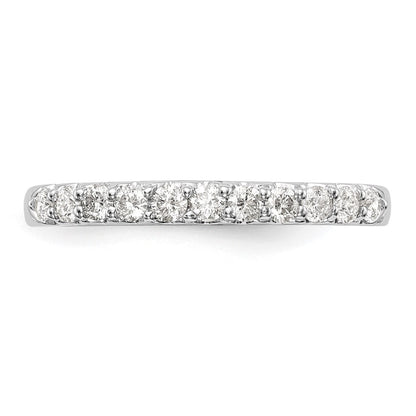 14K Weißgold Ehering mit natürlichen Diamanten