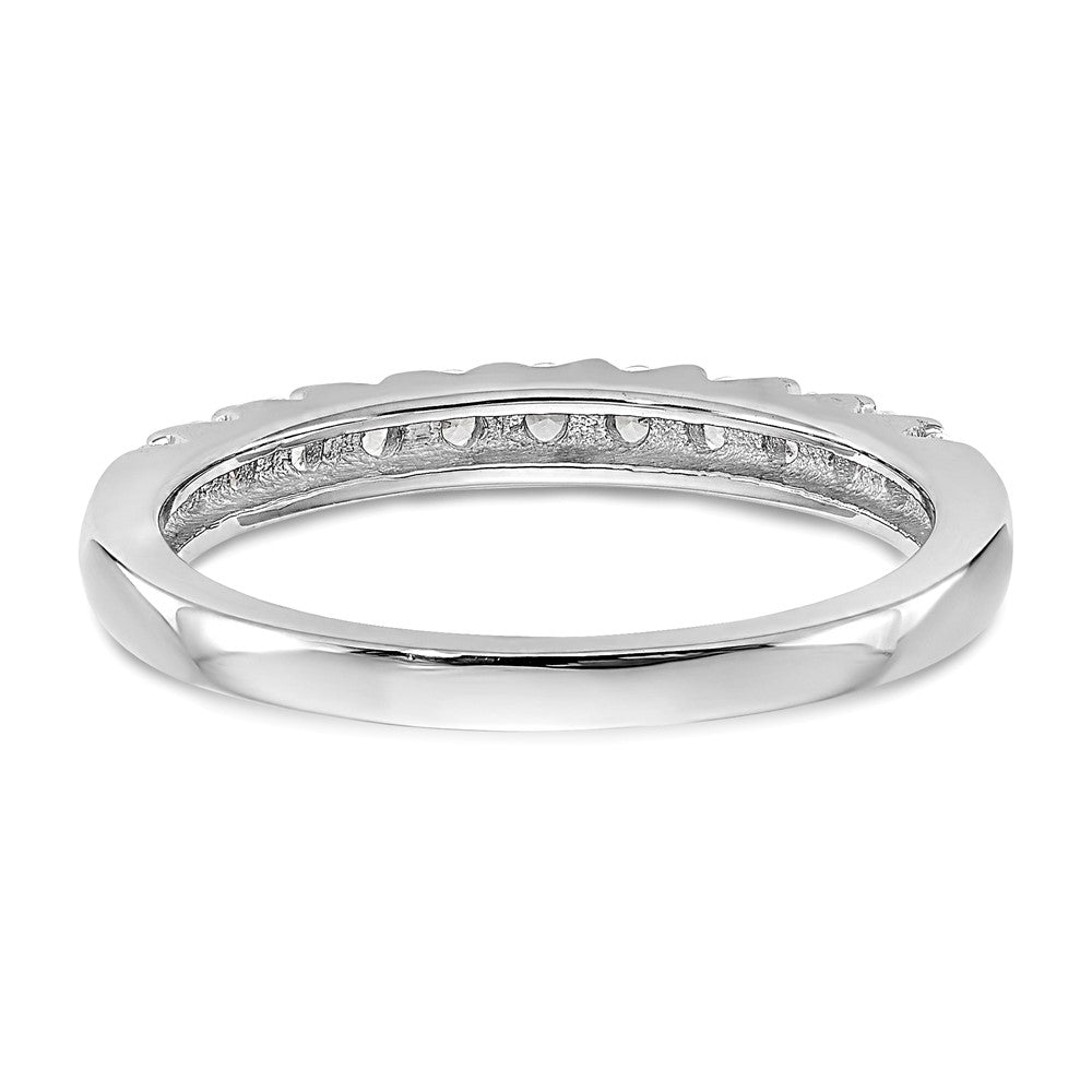 14K Weißgold Ehering mit natürlichen Diamanten
