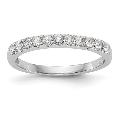 14K Weißgold Ehering mit natürlichen Diamanten
