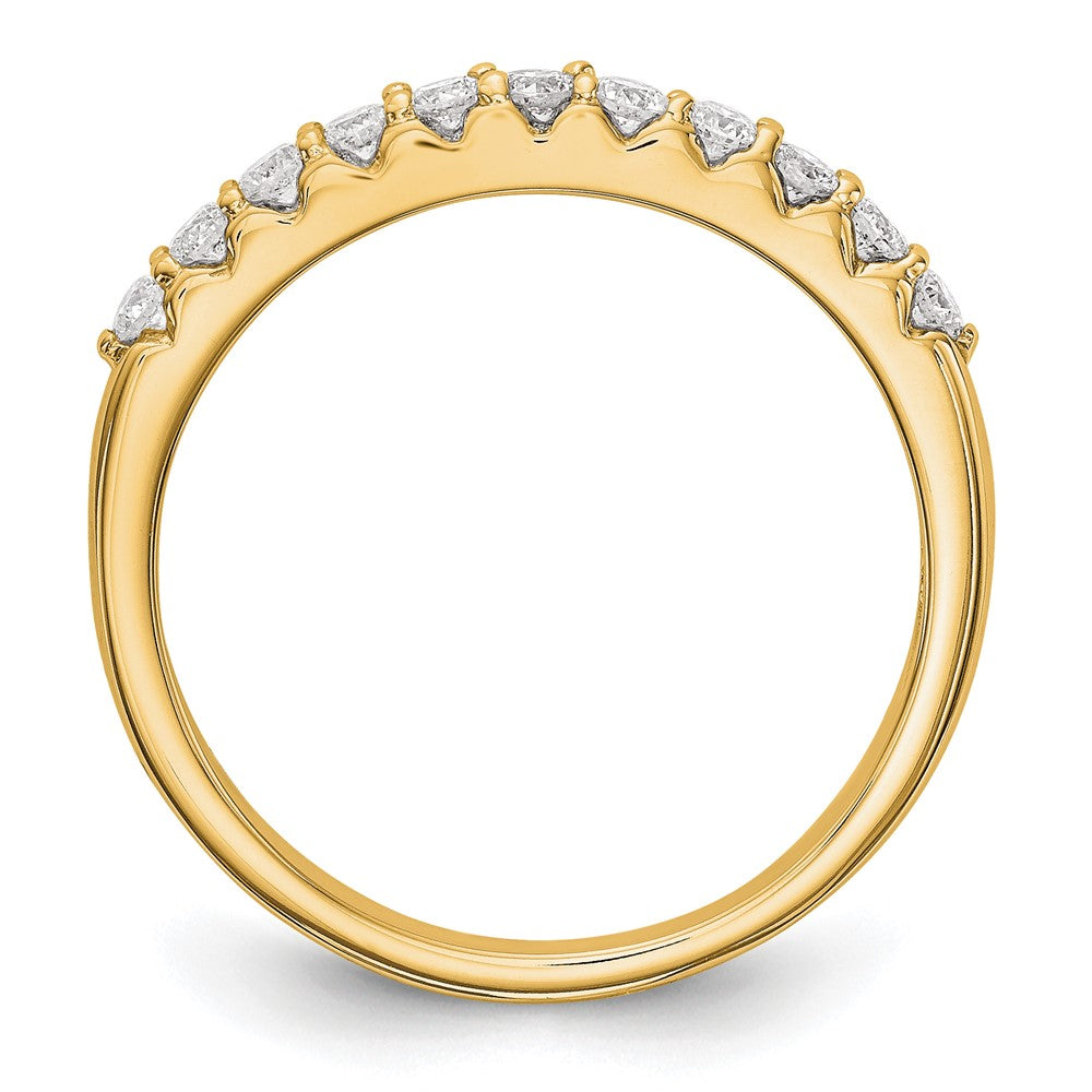 14K Gelbgold Ring mit 0,33 ct. Labordiamant VS/SI+ G+