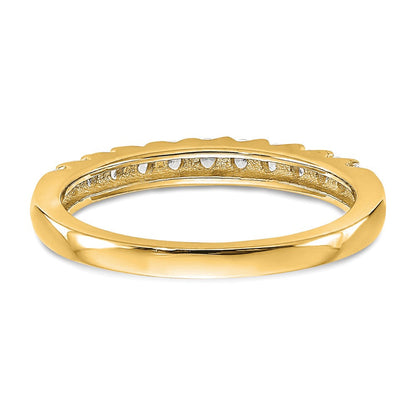 14K Gelbgold Ring mit 0,33 ct. Labordiamant VS/SI+ G+