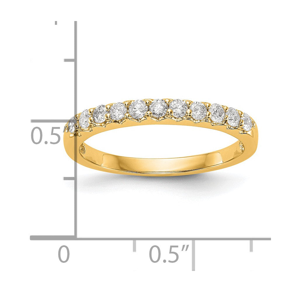 14K Gelbgold Ring mit 0,33 ct. Labordiamant VS/SI+ G+