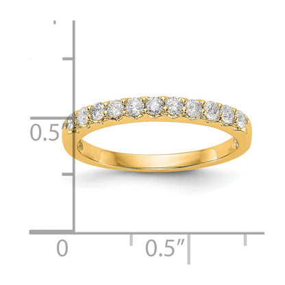 14K Gelbgold Ring mit 0,33 ct. Labordiamant VS/SI+ G+