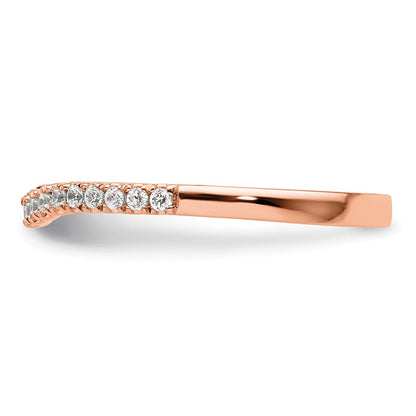 750 Roségold Ring mit echten Diamanten