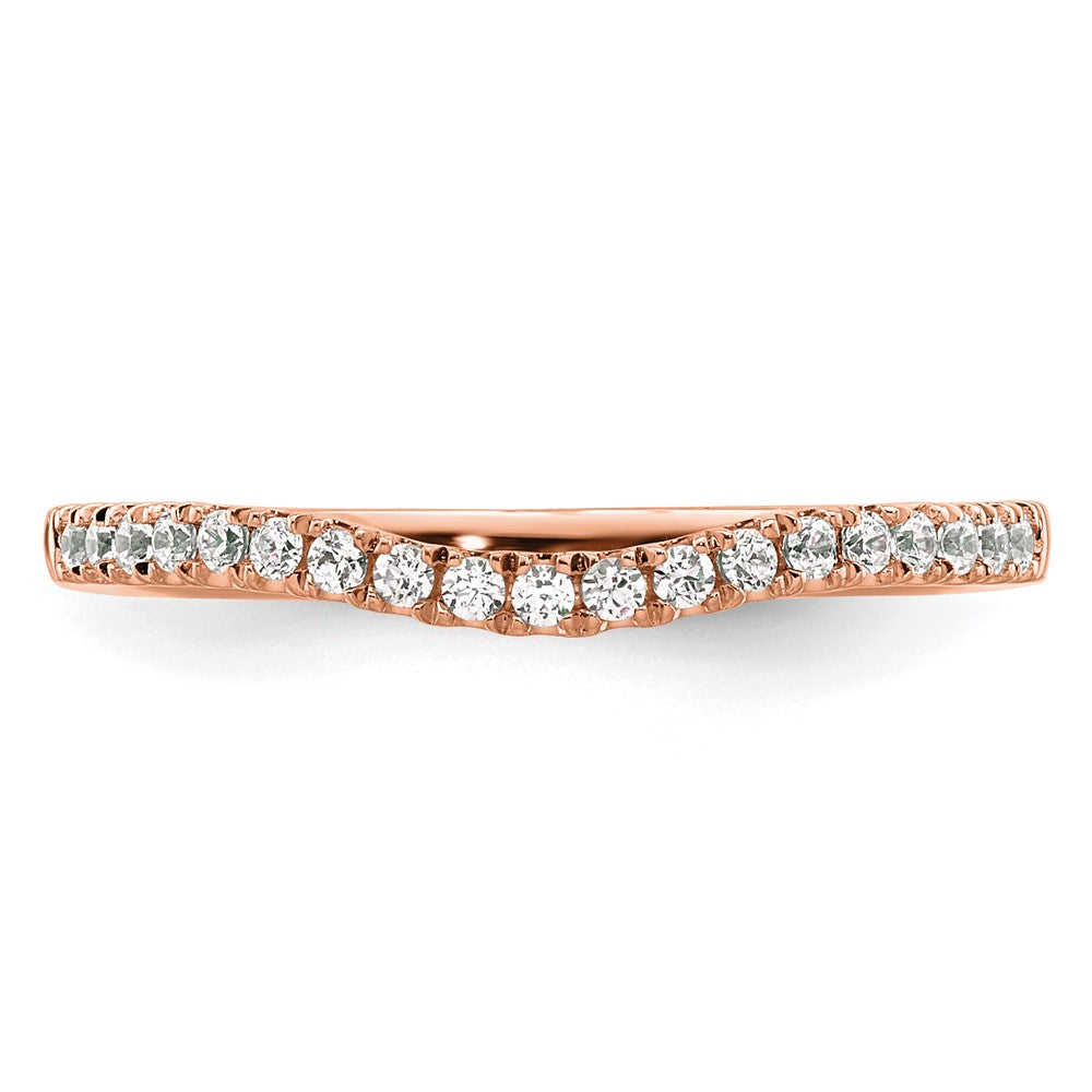750 Roségold Ring mit echten Diamanten