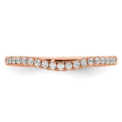 750 Roségold Ring mit echten Diamanten