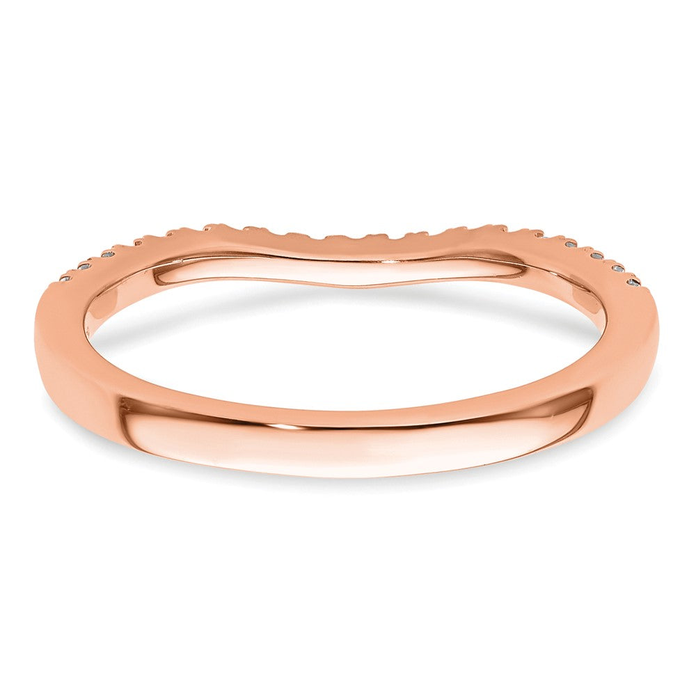 750 Roségold Ring mit echten Diamanten