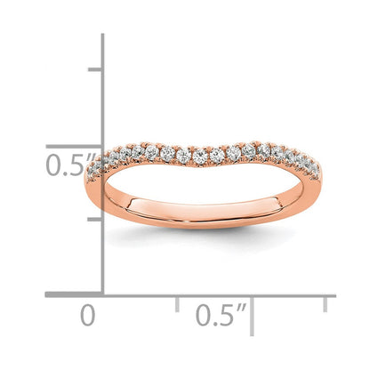 750 Roségold Ring mit echten Diamanten