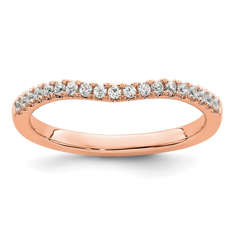 750 Roségold Ring mit echten Diamanten